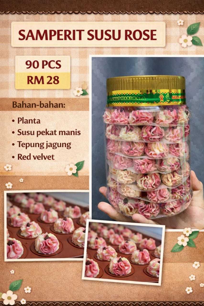KUIH SAMPERIT SUSU ROSE