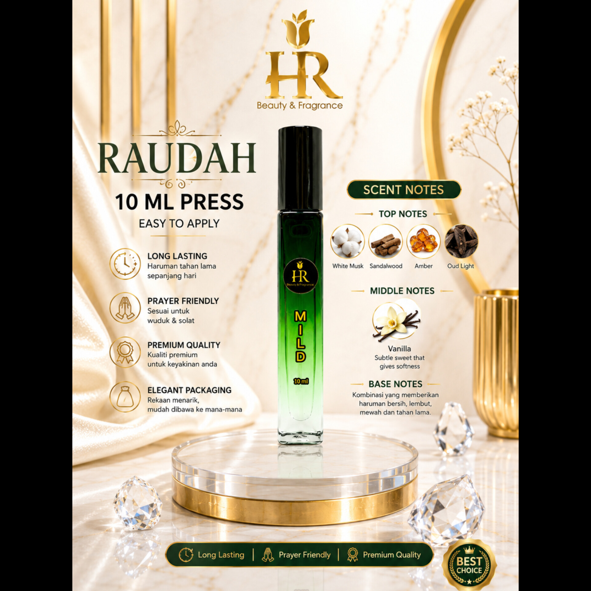 HR MILD 10ML ( UNISEX )