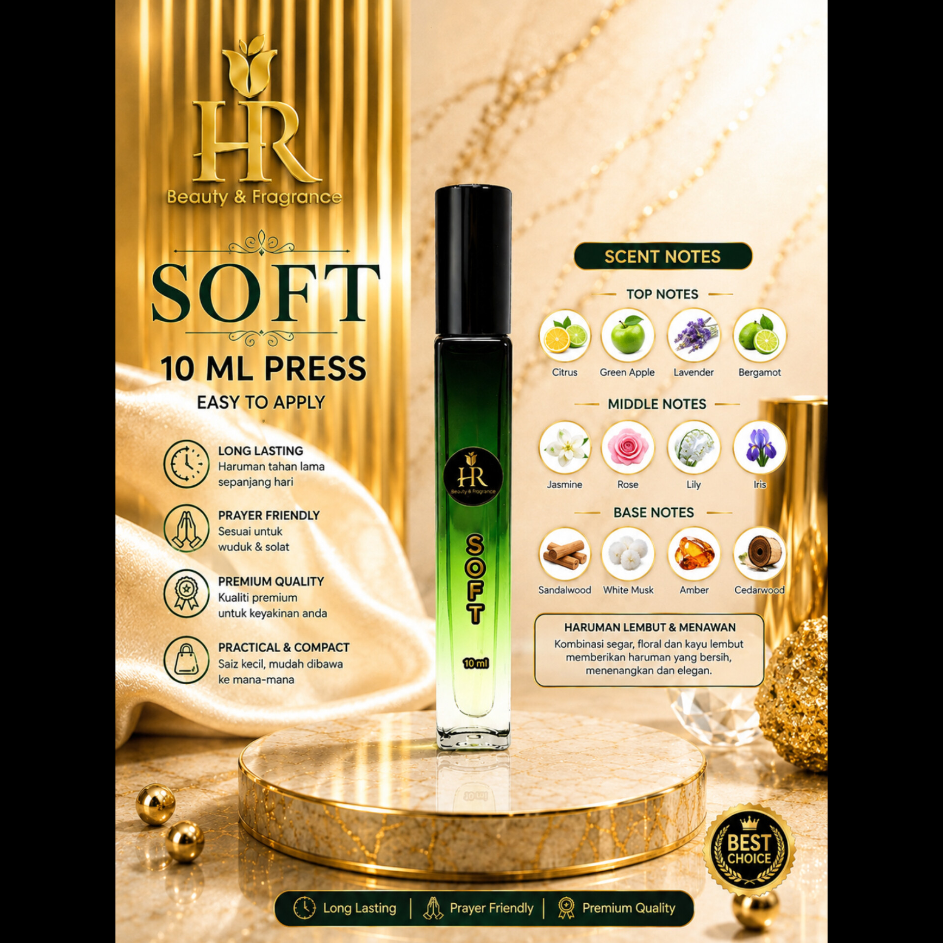 HR SOFT 10ML ( UNISEX )